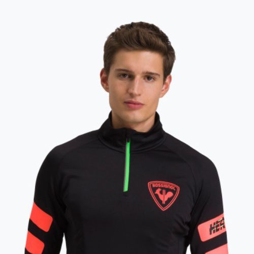 Vyriškas slidinėjimo džemperis Rossignol Classique Hero 1/2 Zip black/red