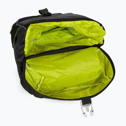 Basil Miles Double Bag dviračių krepšys 34 l juoda/alimetinė