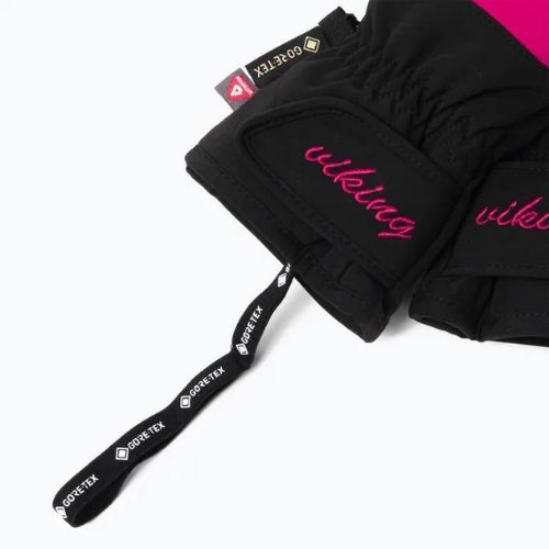 Moteriškos slidinėjimo pirštinės Viking Sherpa GTX Ski black/pink 150/22/9797/46