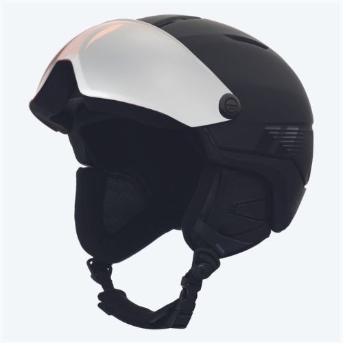 Rossignol Fit Visor Impacts slidinėjimo šalmas juodas/oranžinis/sidabrinis