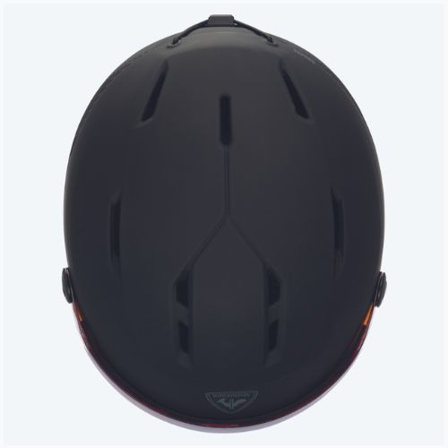 Rossignol Fit Visor Impacts slidinėjimo šalmas juodas/oranžinis/sidabrinis