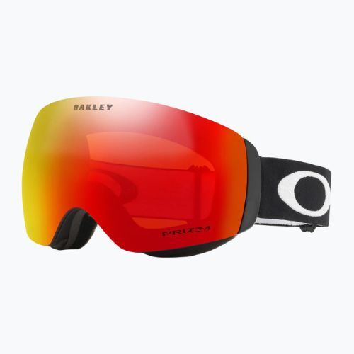 Oakley Flight Deck matiniai juodi/prizm snow torch iridium slidinėjimo akiniai OO7064-39