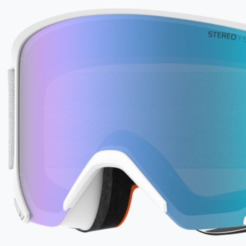 Atomic Savor Stereo slidinėjimo akiniai balti/mėlyni stereo