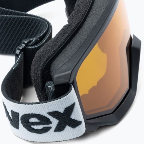 Slidinėjimo akiniai UVEX Athletic LGL black/lasergold lite blue 55/0/522/20