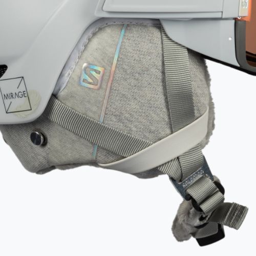 Moteriškas slidinėjimo šalmas Salomon Mirage Ca Photo Sigma white L41525700