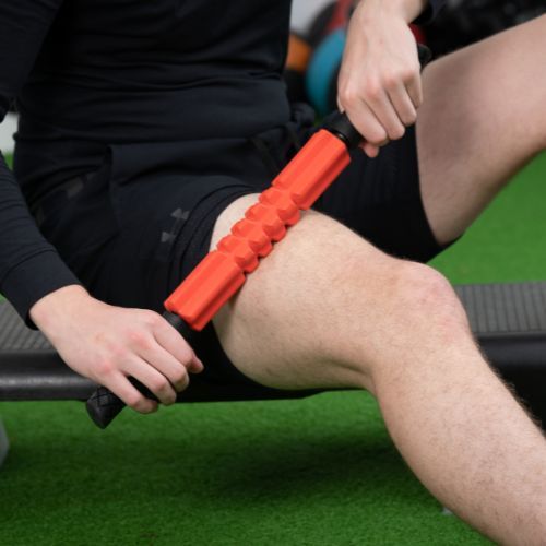 Pure2Improve masažo baras raudonas 02141 masažinis volelis