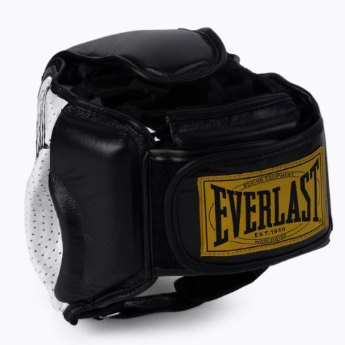 Vyriškas bokso šalmas Everlast Leather 1910 black EV4820