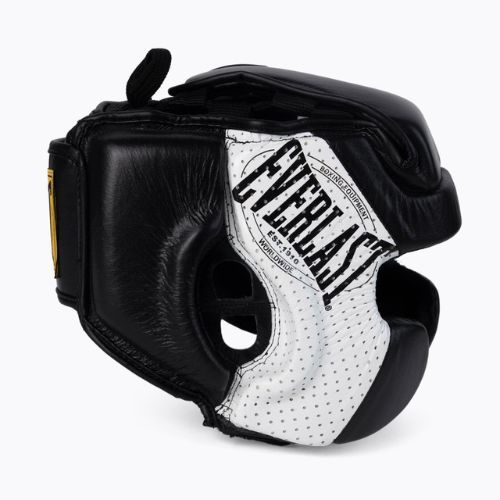 Vyriškas bokso šalmas Everlast Leather 1910 black EV4820
