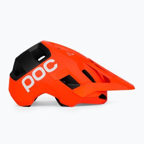 POC Kortal Race MIPS fluorescencinės oranžinės/urano/juodos spalvos matinis dviratininko šalmas