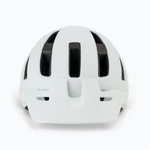 Bell Nomad Jr matinis baltas violetinis vaikiškas dviratininko šalmas