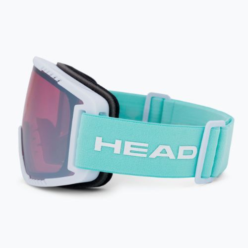 HEAD Contex sidabriniai/turkio spalvos slidinėjimo akiniai 392821
