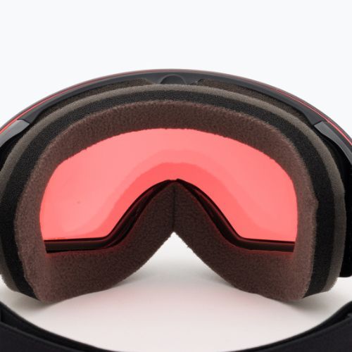 Oakley Flight Deck matiniai juodi/prizm snow hi pink iridium slidinėjimo akiniai OO7064-44