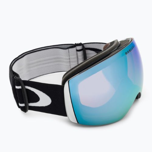 Oakley Flight Deck matiniai juodi/prizm snow safyro iridžio slidinėjimo akiniai OO7050-20