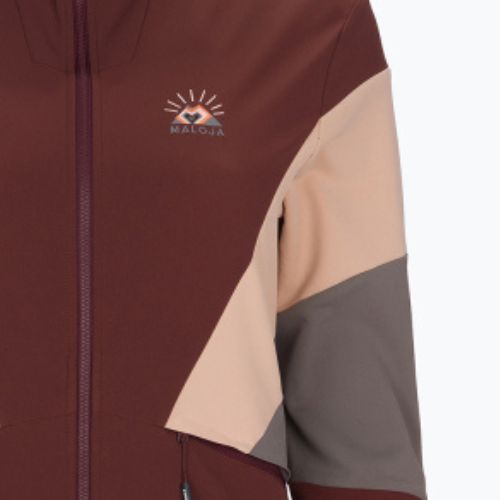 Moteriška softshell striukė Maloja W'S GeraniumM rudos spalvos 32111-1-8450