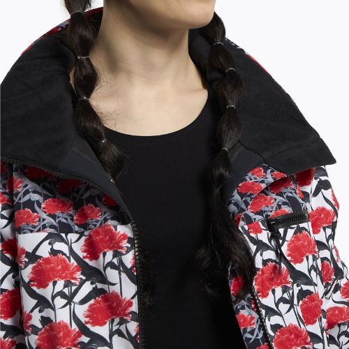 Moteriška snieglenčių striukė ROXY Rowley X Ski Parka bright white/white red