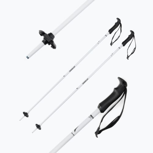 Atomic Cloud slidinėjimo lazdos baltos spalvos