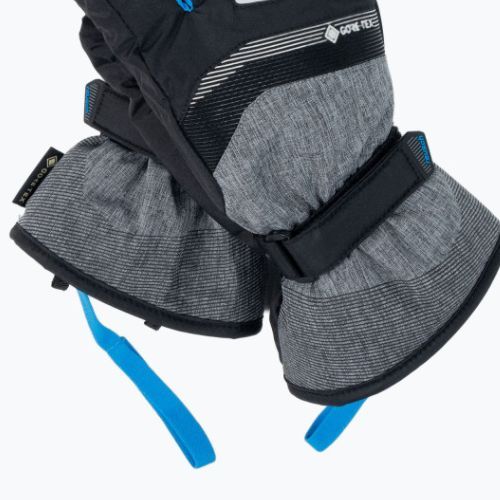 Reusch Bolt GTX vaikiškos slidinėjimo pirštinės juodos/pilkos spalvos 49/61/305/7687