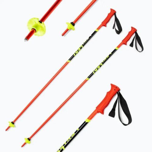 LEKI Racing Vaikiškos slidinėjimo lazdos raudonos 65044301