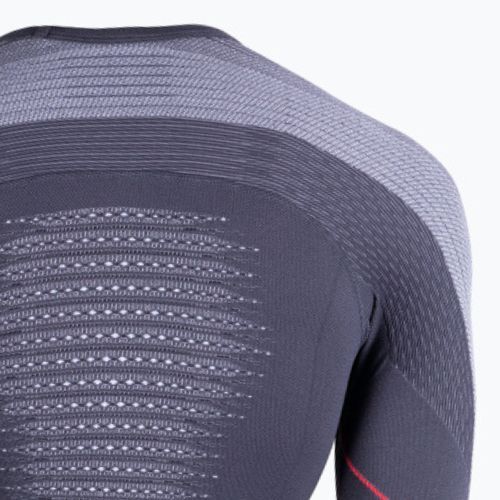 Vyriški termoaktyvūs marškinėliai UYN Evolutyon UW Shirt charcoal/white/red