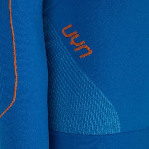 Vyriški termoaktyvūs marškinėliai UYN Evolutyon UW Shirt blue/blue/orange shiny