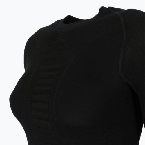 Moteriški termoaktyvūs marškinėliai X-Bionic Apani 4.0 Merino juoda/juoda