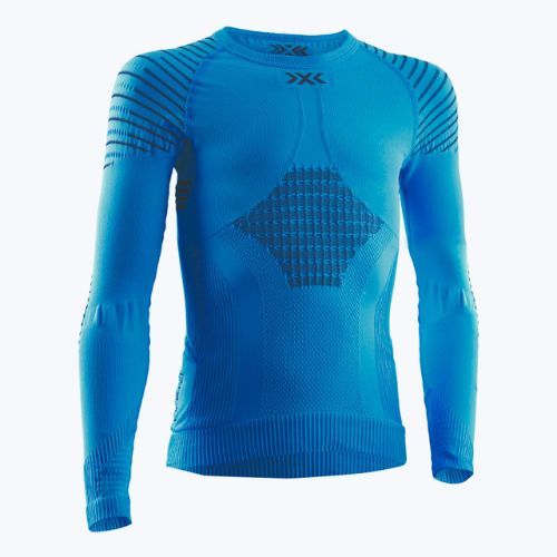 Vaikiški termoaktyvūs marškinėliai X-Bionic Invent 4.0 LS teal blue/anthracite
