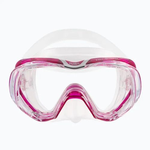 TUSA Tri-Quest Fd nardymo kaukė rožinės ir skaidrios spalvos M-3001