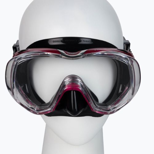 TUSA Tri-Quest Fd nardymo kaukė juodai raudona M-3001