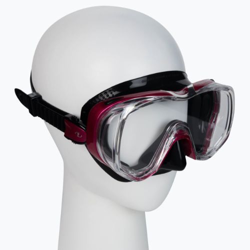 TUSA Tri-Quest Fd nardymo kaukė juodai raudona M-3001