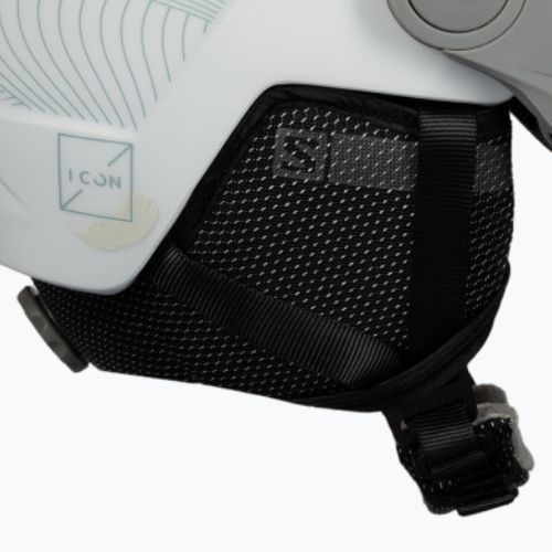 Moteriškas slidinėjimo šalmas Salomon Icon Lt Visor white L41199700