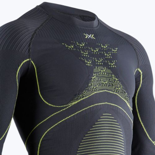 Vyriški termoaktyvūs marškinėliai X-Bionic Energy Accumulator 4.0 charcoal/yellow