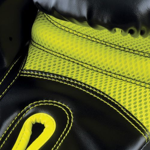 adidas Hybrid 80 bokso pirštinės juoda/geltona ADIH80