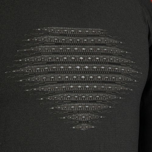 Vyriški termoaktyvūs marškinėliai UYN Evolutyon Comfort UW Shirt charcoal/white/red