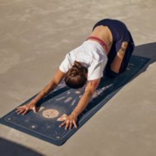 Moonholi MAGIC TRAVEL 1,5 mm kelioninis jogos kilimėlis violetinės spalvos SKU-117