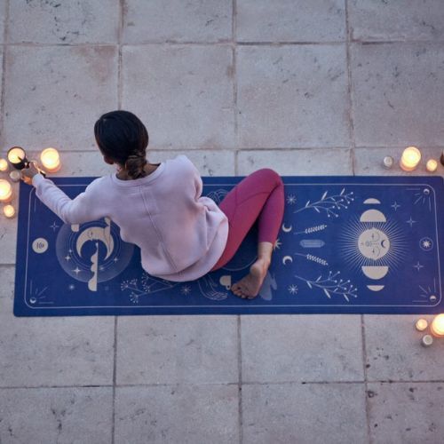 Moonholi MAGIC TRAVEL 1,5 mm kelioninis jogos kilimėlis violetinės spalvos SKU-117