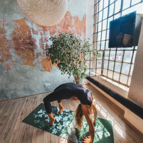 Moonholi jogos kilimėlis VEGANIKA NIGHT 3 mm žalias SKU-111