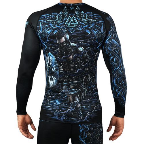 Vyriška Ground Game Viking Rashguard juoda-mėlyna 21RASHVIKLS
