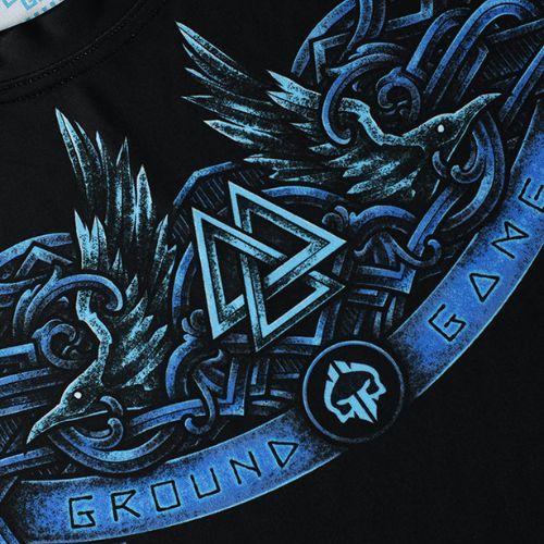 Vyriška Ground Game Viking Rashguard juoda-mėlyna 21RASHVIKLS