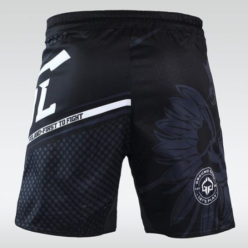 Vyriški Ground Game MMA Poland treniruočių šortai juodi MMASHOPOLS