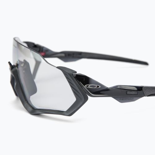 Oakley Flight Jacket plieniniai/skaidrūs iki juodos spalvos fotochrominiai dviratininkų akiniai 0OO9401