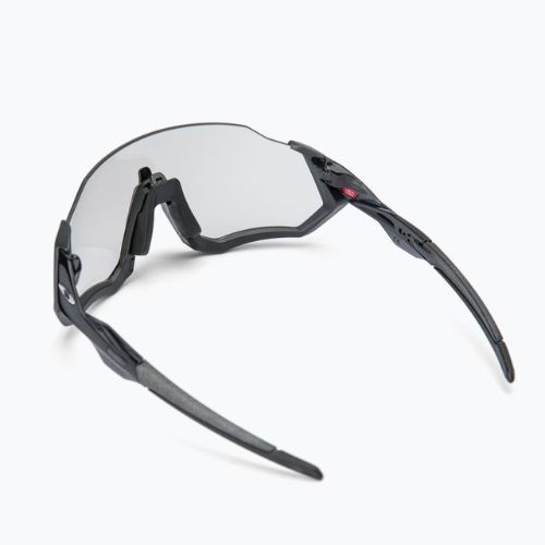 Oakley Flight Jacket plieniniai/skaidrūs iki juodos spalvos fotochrominiai dviratininkų akiniai 0OO9401