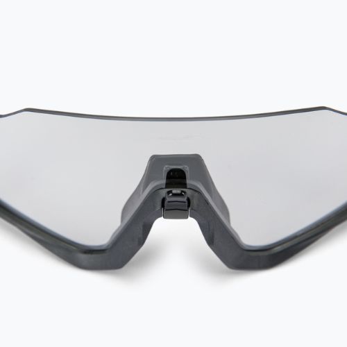 Oakley Flight Jacket plieniniai/skaidrūs iki juodos spalvos fotochrominiai dviratininkų akiniai 0OO9401