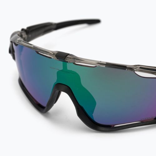Oakley Jawbreaker pilki rašalo/prizmės kelio nefrito spalvos dviratininkų akiniai 0OO9290