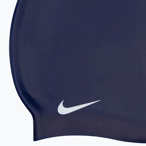 Nike tamsiai mėlyna silikoninė plaukimo kepurė 93060-440