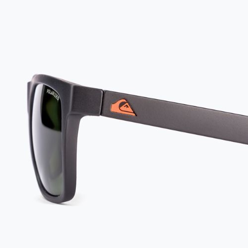 Quiksilver Charger Polarized Floatable matinės juodos/žalios spalvos poliarizuoti akiniai nuo saulės EQYEY03113-XKGG