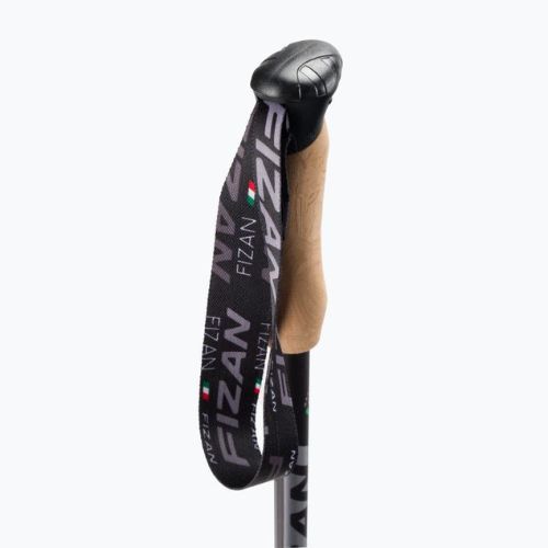 Fizan Compact 4 trekingo lazdos pilkos spalvos S20 7105