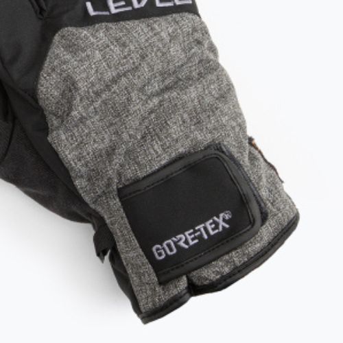 Vyriškos slidinėjimo pirštinės Level Rescue Gore Tex juoda 1109