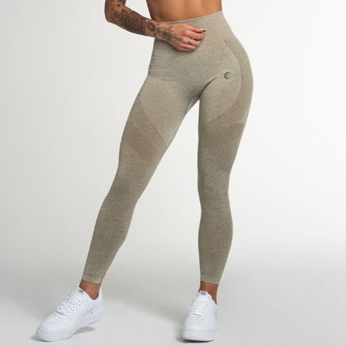 Moteriškos treniruočių tamprės Gym Glamour Khaki Fusion 333