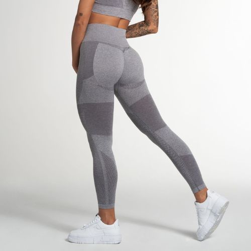 Moteriškos treniruočių tamprės Gym Glamour Light Grey Fusion 331