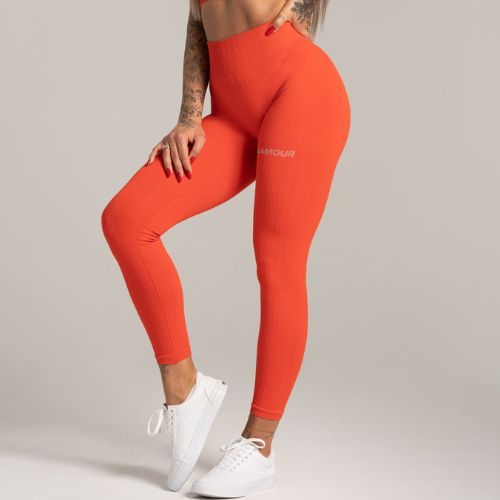 Moteriškos treniruočių tamprės Gym Glamour Push Up Coral 369